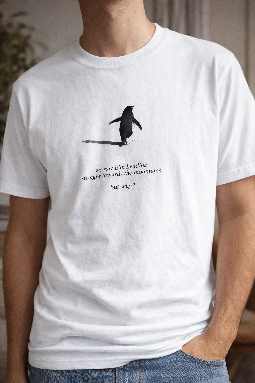 Heading to the Mountains – Minimal Art T-Shirt